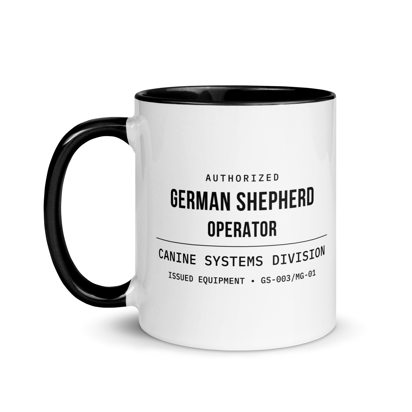 German shepherd Authorized Operator mug